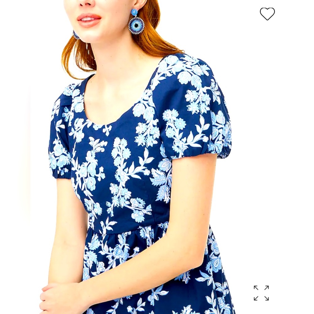 NWT Navy blue floral J Crew dress